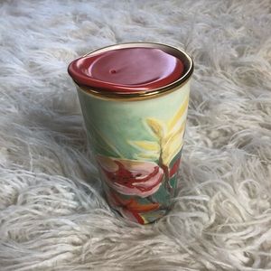 NWOT Starbucks flower paint mug